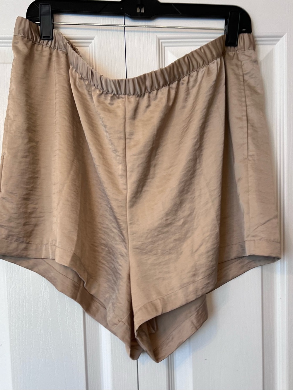 Auden Women  PJ Shorts Tan Champagne Sleepwear Loungewear Size XXL NWT